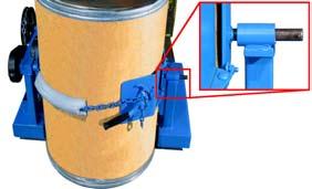 To safely handle a 55-gallon plastic drum, you MUST install either the Bracket