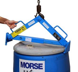 Every Morse Below-Hook Drum Lifter is load tested at the factory as per American National Standard ASME B30.