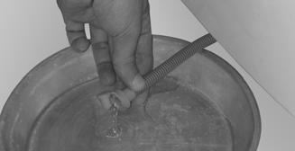 DRAINING RESIDUAL WATER/ CLEANING THE FILTER We recommend that you check and clean the filter regularly, at least two or three times a year, especially: If the Clean pump