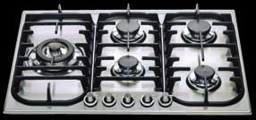 Black H 70 SVX & H 70 CVX Pictured: H 70 SVX Pictured: H 70 CVX 7 545 7 30 470 35 Quad all purpose super wok burner 3 burners each with different heat outputs One touch auto ignition with flame