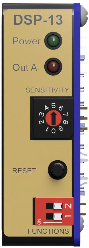 7. Configuration Sensitivity The ten-position rotary switch is used to set the sensitivity. For most installations, the setting of 5 will work well.
