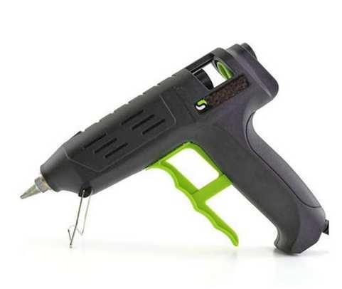 Hot Melt Glue Available in various formulas and lengths Uses a glue gun to melt glue