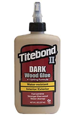 Yellow Wood Glue I like the Titebond Brand Wood Glues Available is Various size squeeze bottles Titebond II Open time: 4-6 minutes Fixture time: 10-15 minutes