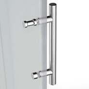 with aluminium chromed structure, easy installation thanks to wall profiles setting.