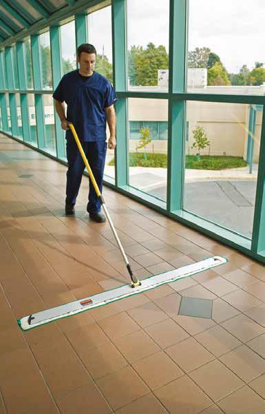CLEANING: Rubbermaid HYGEN Rubbermaid HYGEN Microfibre Dust Mops Best-in-the-industry performance with patented zig-zag strips and higher pile looped-end construction to capture and hold more dust