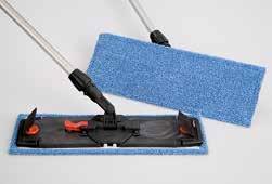 CLEANING: Flat Mopping FLAT MOPPING LARGE SURFACE CLEANING Microfibre Mops Microfibre filaments collect and hold dust, dirt and allergens better than any other cleaning material.