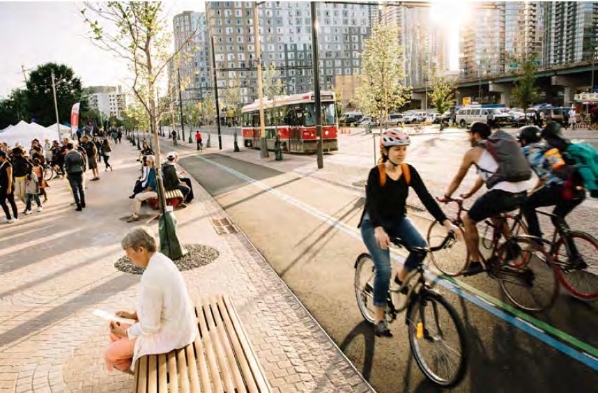 Prioritizing Active Transportation A more walkable Downtown: pedestrian and public realm improvements A long-term