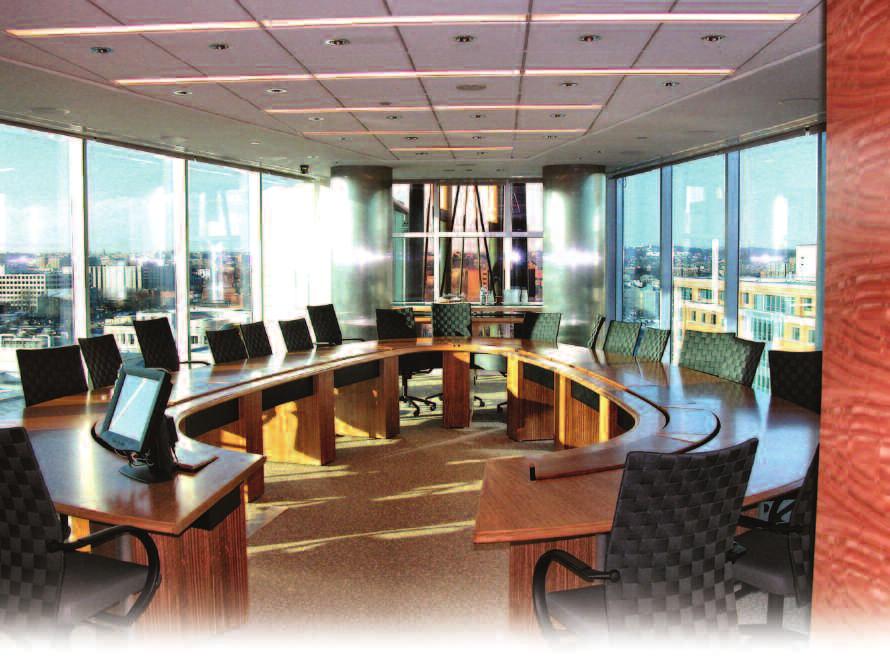 sustainable environmental design, the building was BOARD ROOM Furnished like a futuristic control room, the board room where NAR s Leadership Team meets, has the latest in digital enhancements, plus