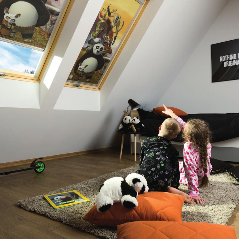 3 CHILDREN S ROOM 1. Combination of pivot roof windows FTP-V. Roller blinds ARF DreamWorks. 2.