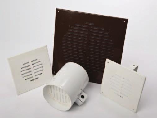Product 33 Automatic Closure Grille Envirograf intumescent ventilation grilles are specially designed for 100mm, 150mm, 200mm, and 300mm plastic or metal ducting apertures.