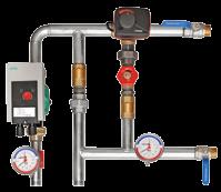 VERSO 0 7000 ESSORIES Pipework package Pipework Package Units (PPU) are used for water heater power regulation, i.e. for temperature control of supplied air by mixing hot water from boiler with recycled water in heat exchanger.