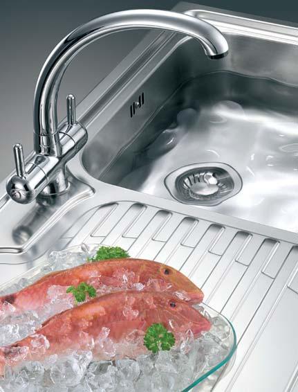 Stainless Steel Franke stainless steel sinks are made from premium quality chrome nickel steel, which looks stunningly beautiful, is highly resistant to staining, rust and corrosion - plus it won t