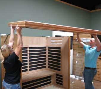 Ceiling (Box #1): Install 4 large Styrofoam packing squares on top of the
