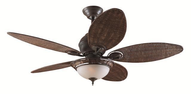 CARIBBEAN BREEZE WEATHERED BRONZE Stunning selection of real wicker blades with weathered bronze finish motor, the