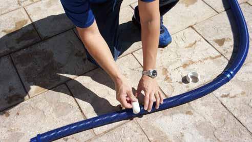 IN-POOL INSTALLATION IN-POOL INSTALLATION IN-POOL INSTALLATION 1. Make sure the pool is generally clean, free from debris, and the entire pump and filtration system is clean.
