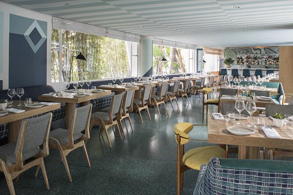 The just-opened Viviane Restaurant, part of a multi-stage renovation of the Avalon Hotel Beverly Hills, was redesigned by Kelly Wearstler to complement Chef Michael Hung s modern California