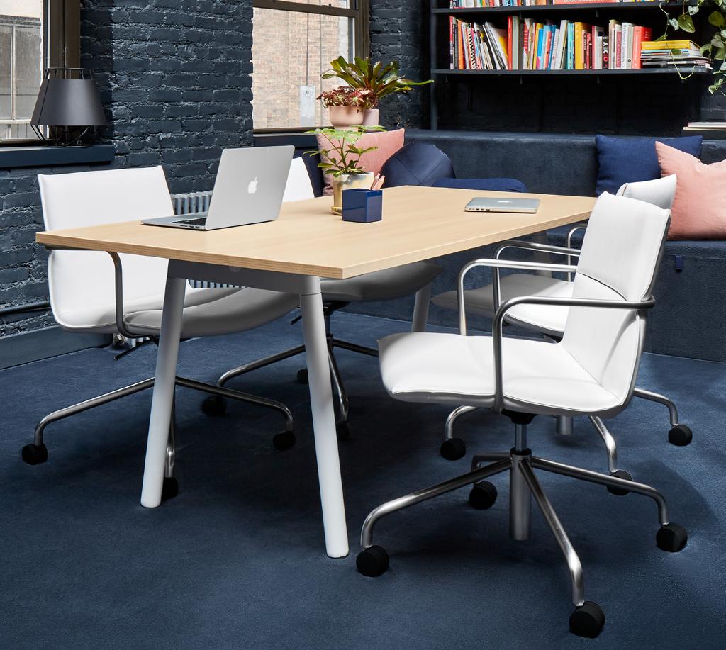 Engineered for Adaptability 1 Series A Conference Tables Elevate pitches and presentations with our versatile Series A Table System available in mix and match