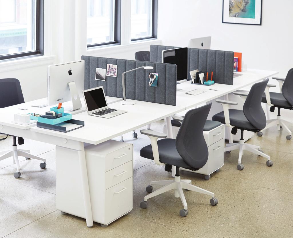 Series A Desk System 2 3 Designed for Flexibility 1 4 Our Series A Desk System assembles and scales without tools, making it the ideal choice for growing offices.