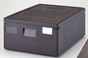 Top loading 60 x 40 cm carriers are lightweight and designed to keep hot or cold food out of the danger zone for