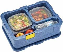 DISPOSABLE DISHES HOLDING CAPACITY CAM GOBOXES 18 x 18 x 3 CM 19 x 20 x 6 CM EPPMD4835 4 2 Four-Compartment Meal Delivery Box Designed to accommodate two