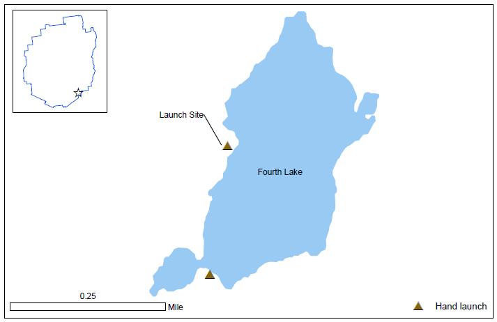 Fourth Lake Fourth Lake Fourth Lake is a 47.2 acre lake found in the Town of Lake Luzerne, Warren County, nested in the Upper Hudson watershed. Figure 22.