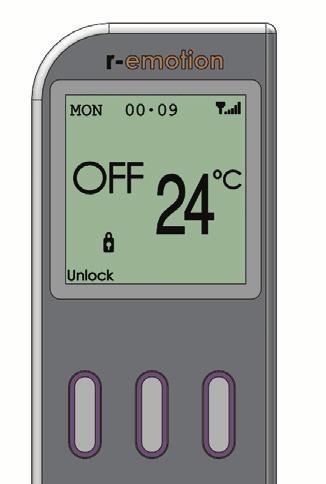 Note: The bottom row of the screen is indicating buttons functionality.
