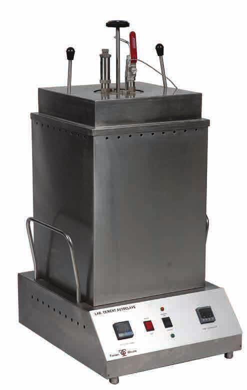 Cement, Lime, Plaster and Mortar Cement Autoclave The Cement Autoclave is ideal for conducting accelerated soundness tests on cement and consists of a stainless steel pressure vessel with insulated