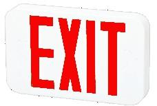 EXIT Signs with option of pathway lighting Energy-saving Modern design Dual Voltage operation (120V or 277V) Stand alone battery