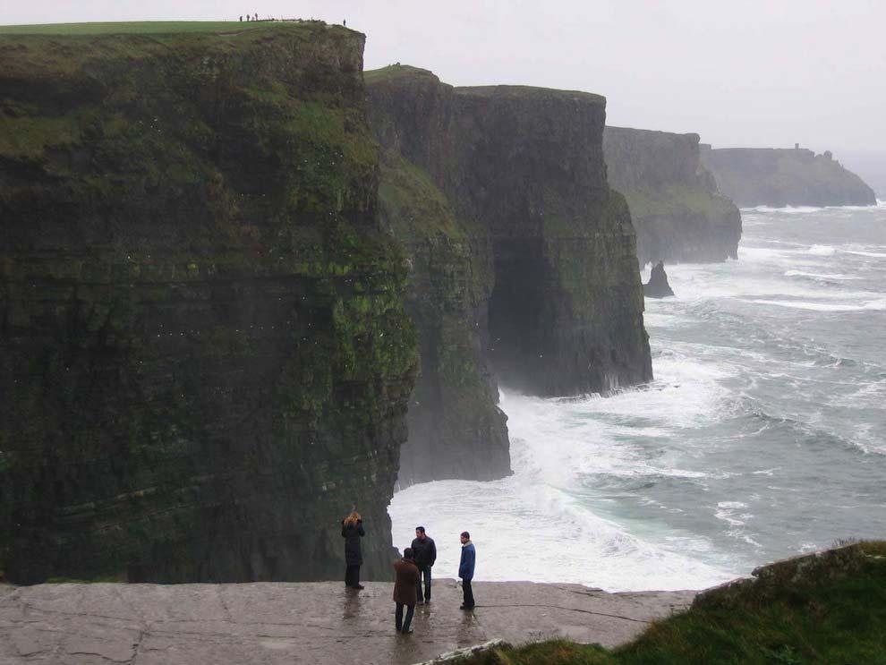 The 220m high Cliffs of Moher are one of Ireland s top tourist attractions visited by 1 million people each year.
