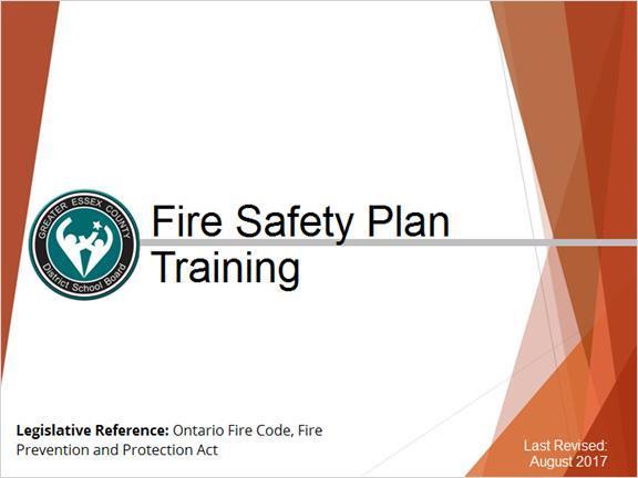 Fire Safety Plan Training 2017 1.