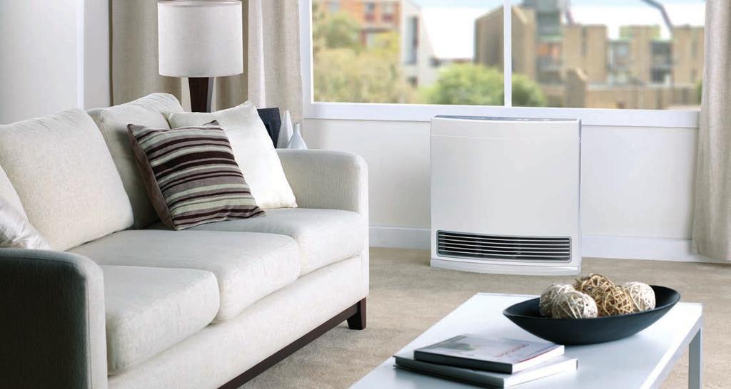 Simple to install and use, the Rinnai Vent-Free Fan Convector allows you to get the most comfort from your space in an extraordinarily efficient way.