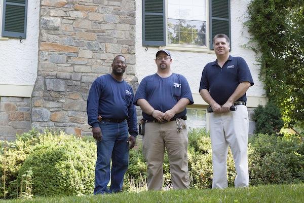 After starting the company in 2002, he keeps 14 technicians busy all year. When not on calls, they re training. Dan Foley (r) stands tall with Foley Mechanical techs Brian Golden (c) and Fred Johnson.