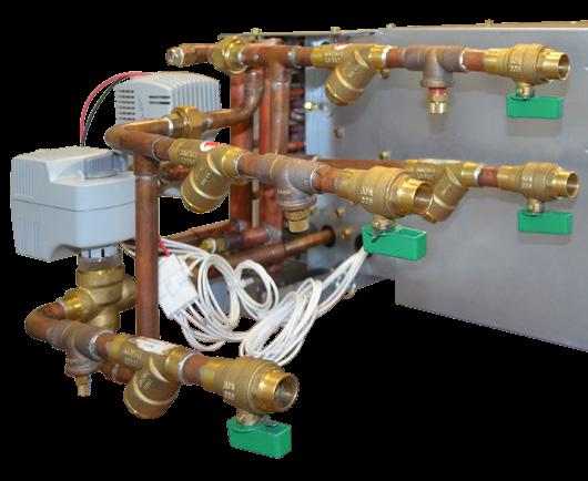 Valve and Piping Packages Valve and Piping Packages Factory-Installed Valve and Piping Packages Factory valve and piping packages are available for both two-pipe and four-pipe systems with either