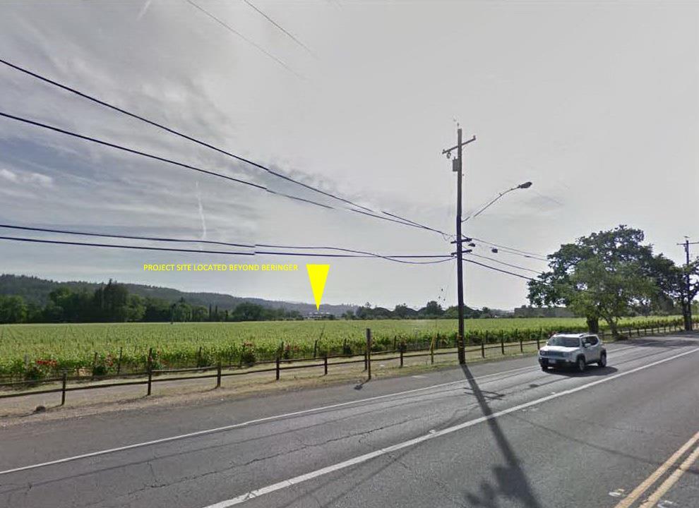 Visual Impact Assessment 830 Pratt Avenue St Helena, CA Figure 5: View taken from CIA_Greystone over Hwy 29 looking
