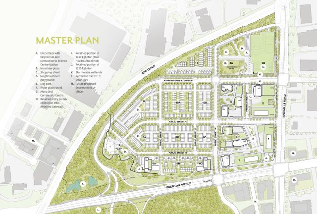 The Proposal: Wynford Green Master Plan The Wynford Green proposal builds off of the policy directions indicated by the City's planning study and proposes a mixed-use community on the former