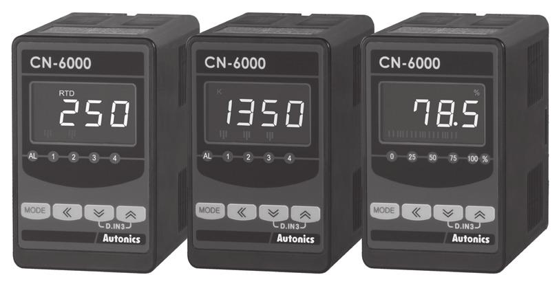 CN-6000 eries Features Multi-input CN-610 : Thermocouple 12 types, RTD 5 types, Analog (mv, V, ma) 6 types CN-640 : 0 to 50.