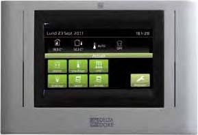 SCREENS AND CONTROLS 66 Wall terminal with touch screen for controlling home applications TYDOM 410 - Centralizes multiple home applications (heating, automated devices, alarm, etc.