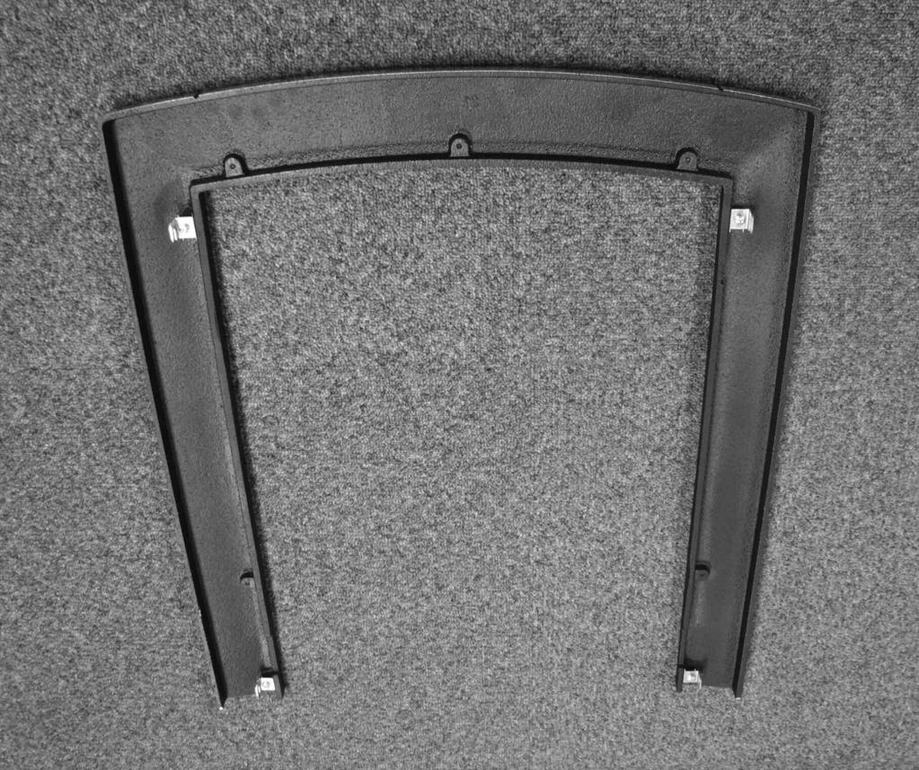 3.9 FITTING THE CAST IRON TRIM & FENDER - CONTEMPORARY & TRADITIONAL MODELS 3.9.1 Fit the 4 off mounting brackets supplied with the
