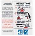 SIGNS, LABELS, & TAGS 9 193 Self-adhesive vinyl PICTORIAL OPERATING LABELS for water and CO2 fire extinguishers.
