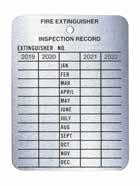 PTAG Inspection Tag 2 1 / 2" x 4 1 / 8" The MONTHLY INSPECTION TAGS, printed on card stock, is ideal for indoor monthly fire equipment inspections by plant personnel. Pkg/100.