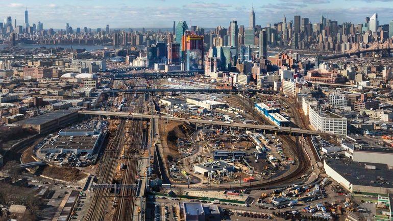 Photo of Sunnyside Yards looking SW Photo: New York City Economic Development