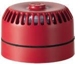 Conventional alarm equipment Alarm sounders Roshni Sounder red ROLP/R/S oshni Sounder for general signaling and fire alarm use, for internal and external applications.