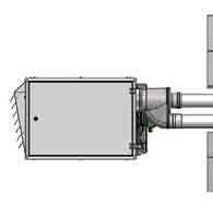 The gas appliance has two ducts, one for the discharge of the combustion products and the other for the
