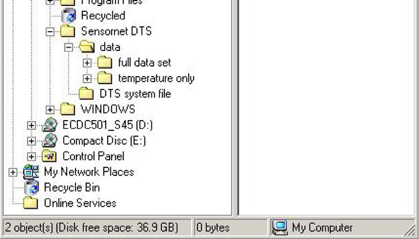 The Sentinel DTS generates two types of distributed data files. These are Full Data and Temperature Only data files.