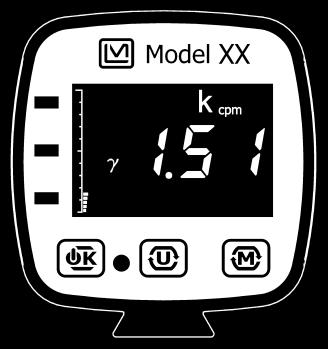 Model 35 Digital Survey Meter User s Manual Section 5 RATE Mode In RATE mode, the current count rate is displayed. The rate is averaged based on the response rate setting.