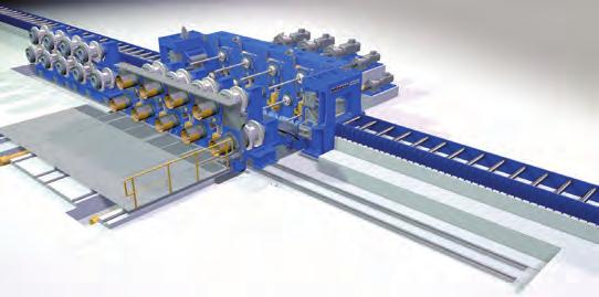 Automatic quick change concepts The roll change of the CRS roller straightening machine will be executed automatically within 20 min.