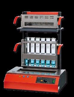 Digestion units The digestion units of the behrotest InKjel series are equipped with efficient infrared heating.