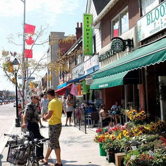 As a main street, Bloor Street West primarily serves the local neighbourhood and trade area, is convenience driven, and is an incubator for small independent retailers.