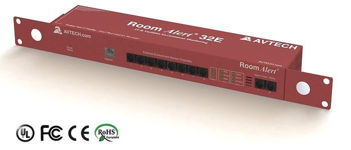 Room Alert 32E 550.00 Room Alert 32E is one of the most advanced hardware solution for "IT & Facilities Environment Monitoring, Alerting & Automatic Corrective Action".