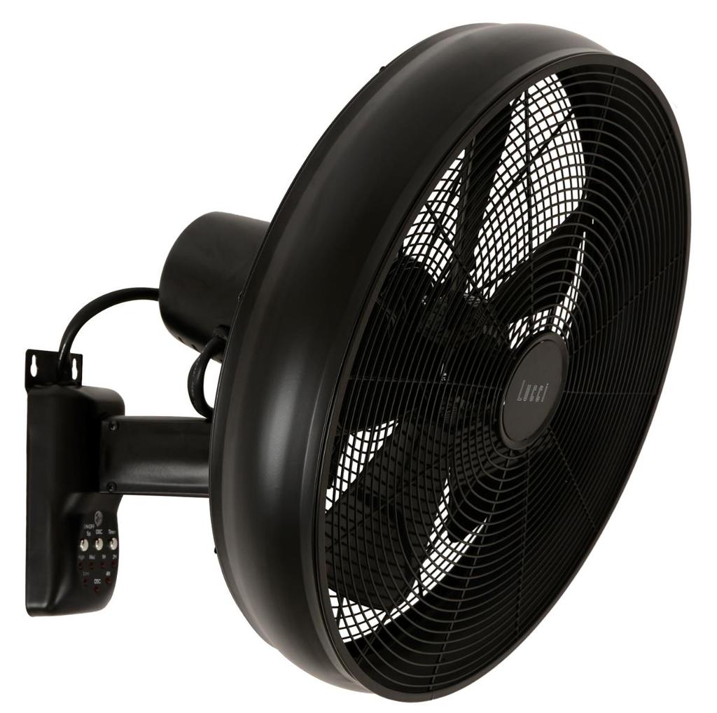 LUCCI AIRFUSION BREEZE WALL FAN INSTALLATION OPERATION MAINTENANCE WARRANTY INFORMATION CAUTION
